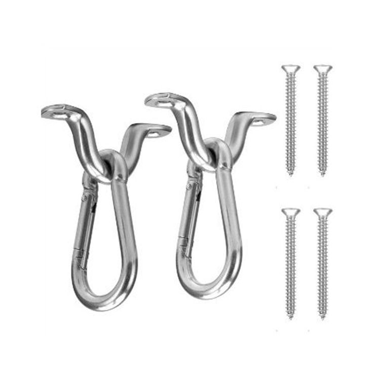 骆驼背拉手秋千固定配件 不锈钢摇摆固定盘秋千吊床挂钩