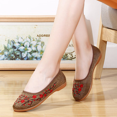 2022春季新款老北京布鞋女鞋民族風媽媽繡花鞋中老年舞蹈鞋漢服鞋