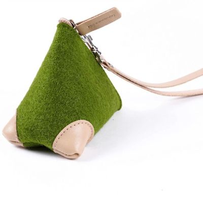 廠家直銷定制毛氈粽子零錢包 創意零錢包硬幣包鑰匙包 可按需定制