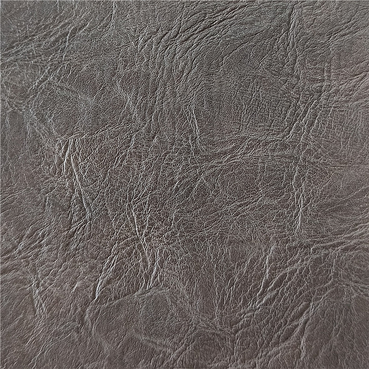 厂家直销双色印刷1.2超软树皮纹PU起毛布底手袋背包鞋材量大从优