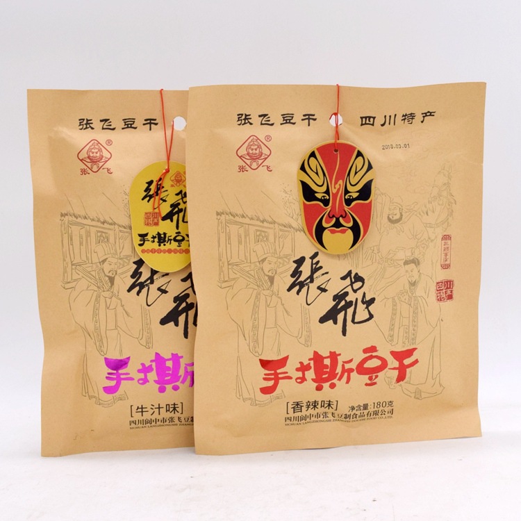 四川阆中特产张飞手撕豆干180克袋装多味可选豆类休闲食品批发