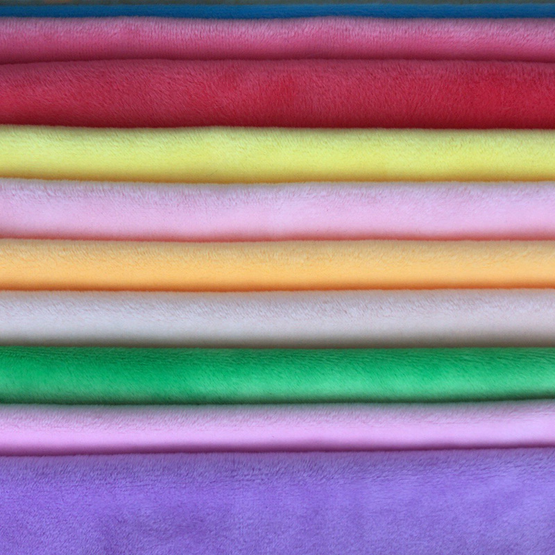 全涤水晶绒面料 220g剪花短毛绒 玩具服装家纺毛绒布料批发