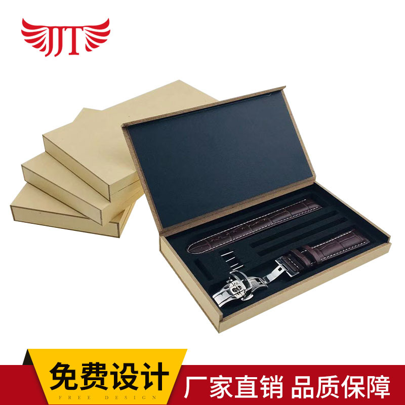 手表带包装盒各式表带通用木盒苹果表带盒子空白盒现货 一件起批