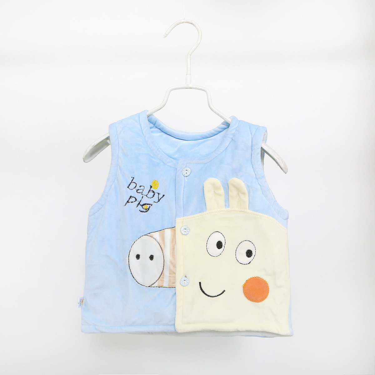 Piggy David entity wholesale Not merely 2019 Autumn and winter children three layers keep warm Small waistcoat