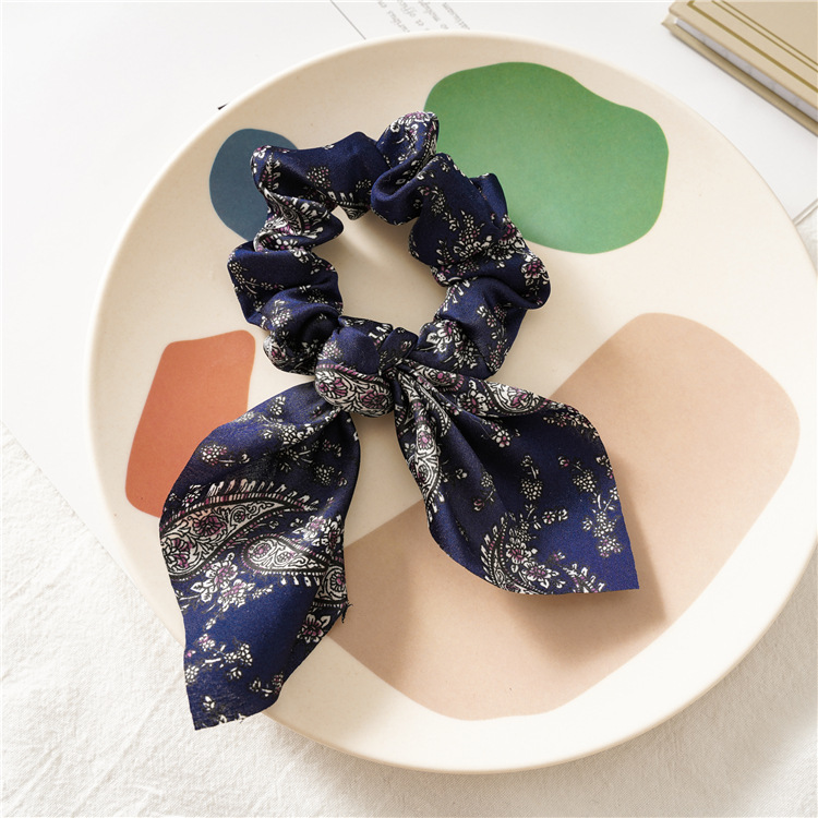 14g Weight Hair Tie Hair Accessories Type 1 Piece Quantity Casual, Holiday, Street Occasion Cloth Material Printing Pattern All Seasons Season Women's Gender Elegant, Lady Style Elegant Lady Women's Printing Cloth Hair Tie 8