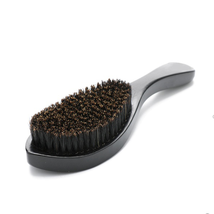 Men's Handle Curved Beard Brush Curved S...