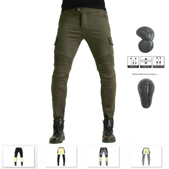 Fábrica al por mayor de la motocicleta pantalones de montar los pantalones vaqueros de los hombres y las mujeres de la motocicleta anti-caída Kevlar resistente al desgaste pantalones de montar de carreras