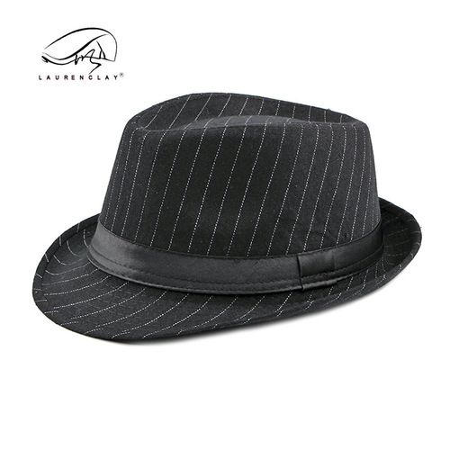 Autumn/Winter New English Men's Top Hat English Fashion Middle-Aged Striped Jazz Hat Men Casual Versatile Hat