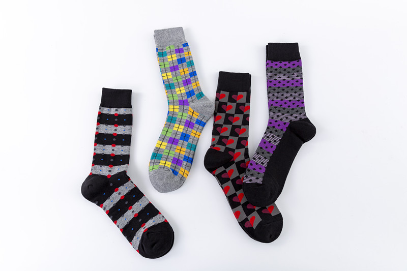 Herren Socken Mit Geometrischem Muster Für Den Modischen Mann_voghion.com