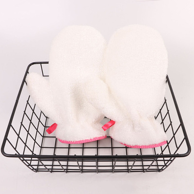 Bamboo fiber Dishwasher glove Plush Dishwasher Artifact kitchen Housework clean waterproof Insulated gloves