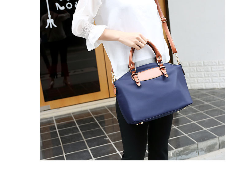 502g Weight Polyester Lining Material Zipper Closure Type Single Shoulder Strap Strap Type Bag Sets Bags Type Solid Color Pattern Fashion Style Square Shape Khaki, Red, Blue, Black Color Large Size Large Fashion Bag Sets 9