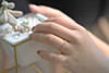 Japanese sophisticated wedding ring, light luxury style, 14 carat white gold