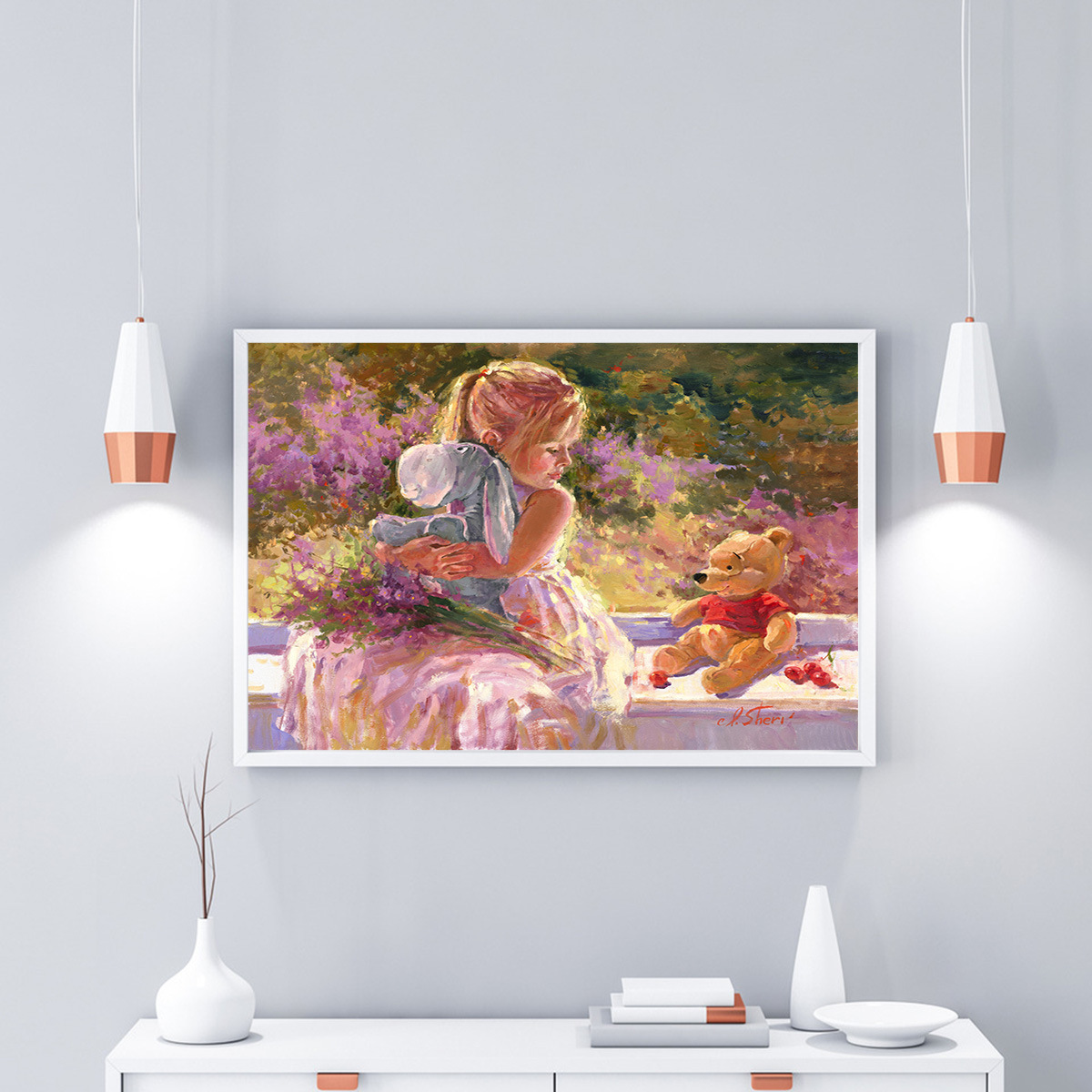 New home decoration art high -definition printing oil painting cute…