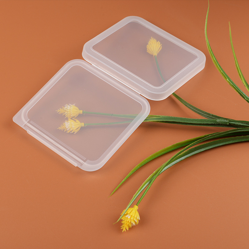Transparent square plastic accessory