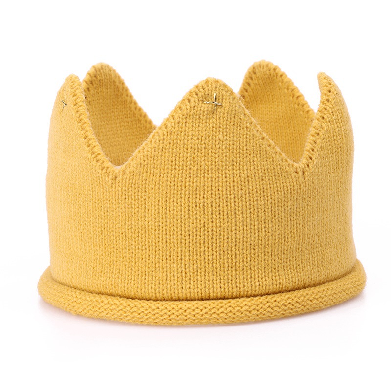 Kid's Basic Crown Solid Color Yarn Diamond Hair Band display picture 4