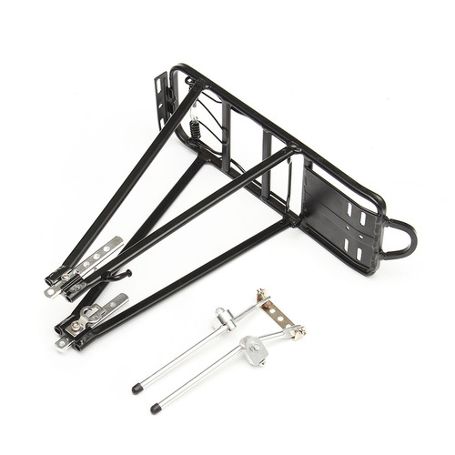 Mountain bike aluminum alloy V brake/disc brake rear rack luggage rack can carry people rear clothes rack riding supplies