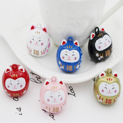 达摩招财猫水音铃铛 水琴铃 全封闭铜铃铛 挂件配件铃铛 闭口铃铛|ru