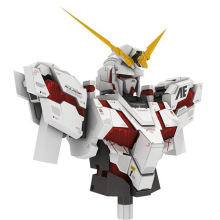 RX-0 Gundam Unicorn独角兽高达胸像  纸模型