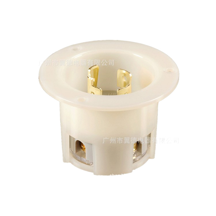 翼德厂家批发NEMA美规工业插头 30A美标暗装插头美式北美电源插头