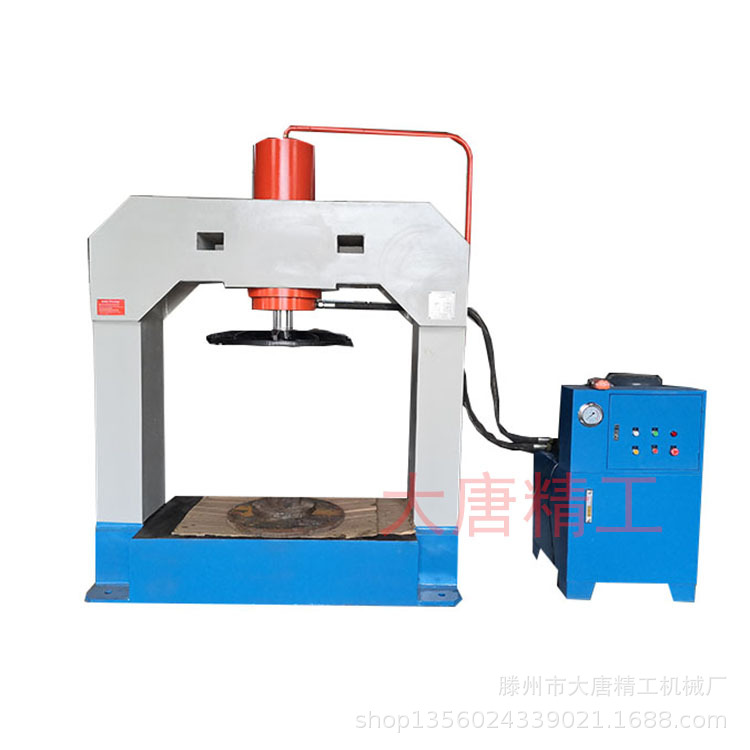 供应大唐100吨龙门液压机 实心轮胎压胎机 工程车叉车轮胎压胎机