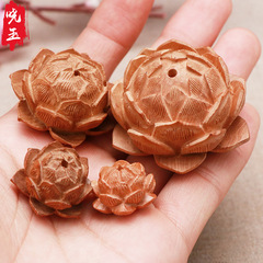 廠家供應 桃木蓮花 五層蓮花串掛飾 菩提蓮花  工藝品 DIY