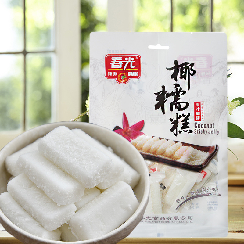 海南特产 春光椰糯糕200g椰香椰子糖 软糯滑 椰蓉糕 原汁糖|ru