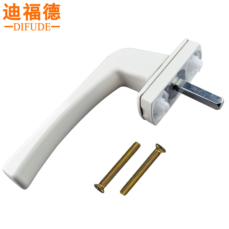 方底塑钢门窗把手平开塑钢窗传执手手窗户两点锁扣联动杆拉手|ms