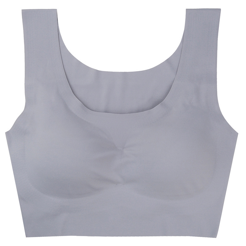 Genuine free Ice Silk seamless peace of mind sports bra comfortable breathable one-piece yoga beautiful back without rims bra Genuine free Ice Silk seamless peace of mind sports bra comfortable breathable one-piece yoga beautiful back without rims bra