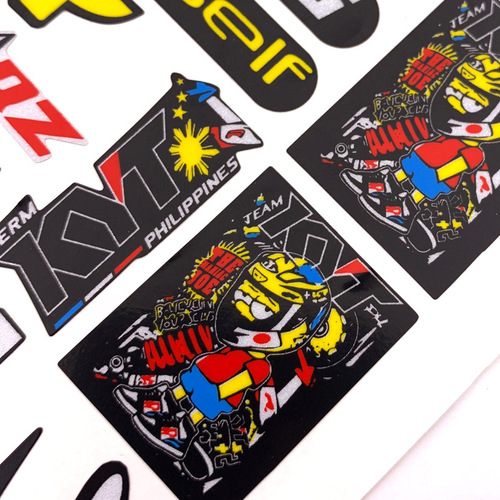 Helmet decal motorcycle helmet lens combination sticker 3M reflective car sticker waterproof and sun protection 18.5*12.5cm