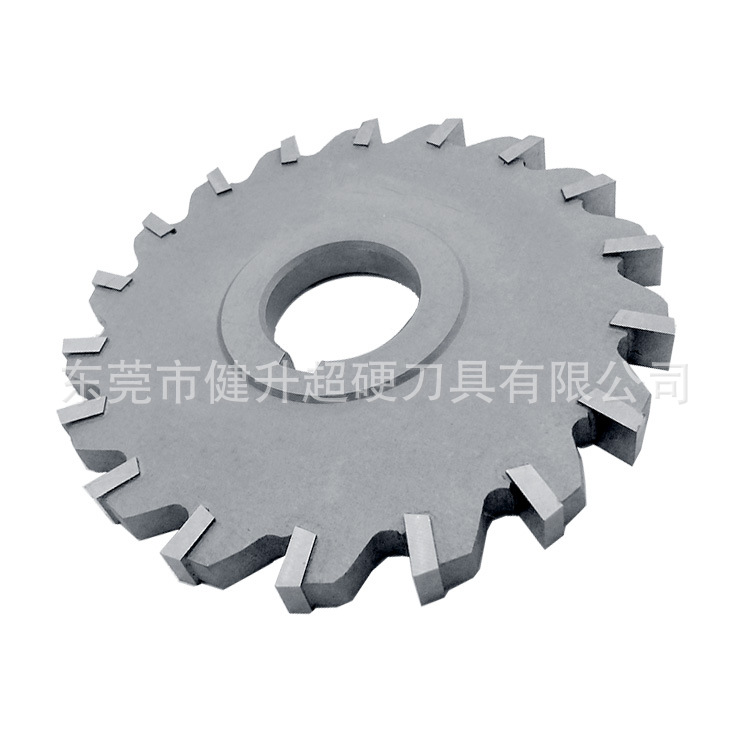 工厂直供三面刃铣刀100直径焊刃式钨钢侧铣刀6厚16刃镶合金开槽刀