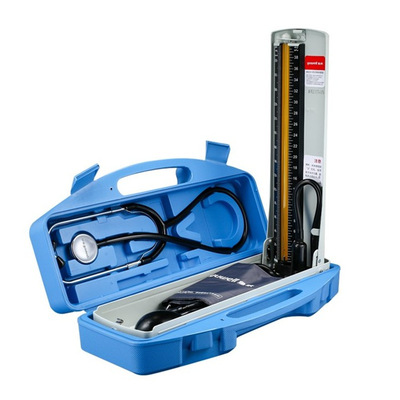 quality goods Diving Desktop Mercury Sphygmomanometer Health boxes suit Stethoscope Upper Arm Blood pressure meter Measuring instrument