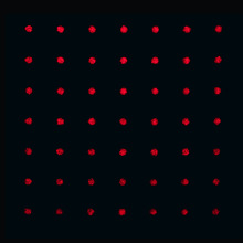 7x7点阵 PMMA光柵工具类聚焦 定位十字光栅镜片光学图案 量测DOE