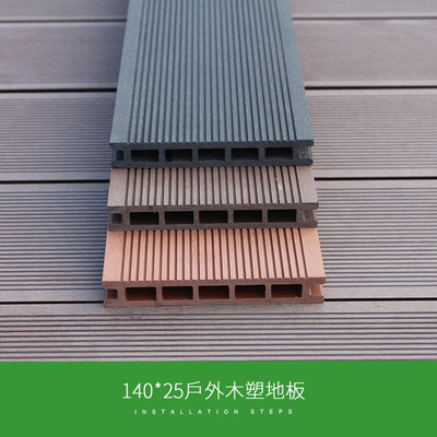塑木地板戶外木塑地板園林景觀護欄pe木塑板室外裝飾防水材料