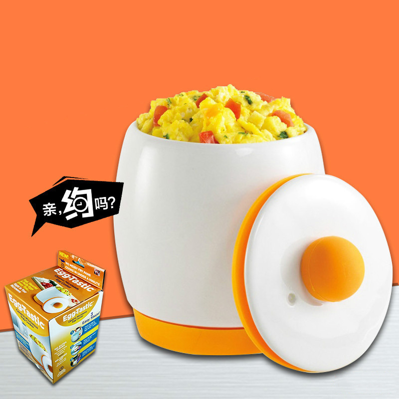TV新款 egg tastic微波炉煮蛋器杯迷你炖蛋器 陶瓷煮蛋器　蒸蛋器