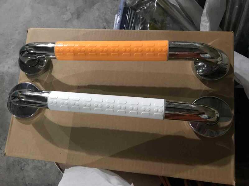 Stainless Steel Handrail Non-slip Nylon Handrail Bathroom Elderly Safety Handrail Door Handle