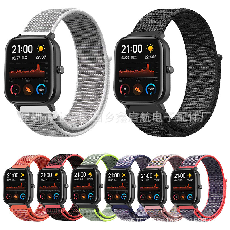 Applicable to AMAZFIT Huami GTS nylon strap loop nylon strap Pop Velcro nylon strap in stock