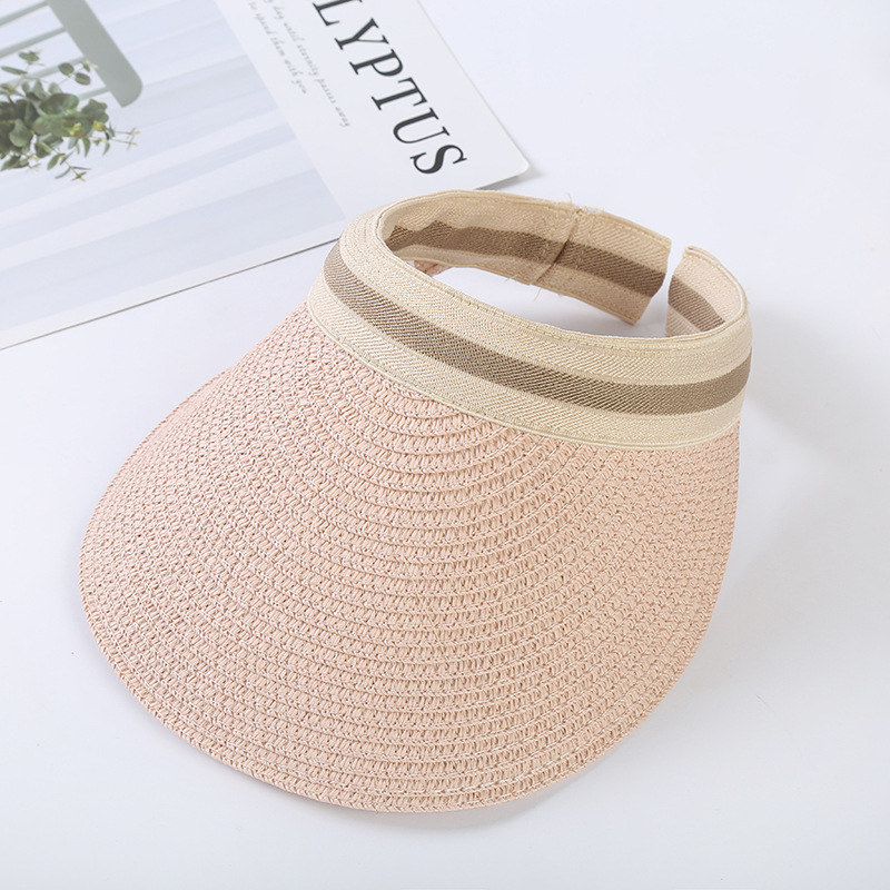 Women's Lady Simple Style Solid Color Big Eaves Straw Hat display picture 3