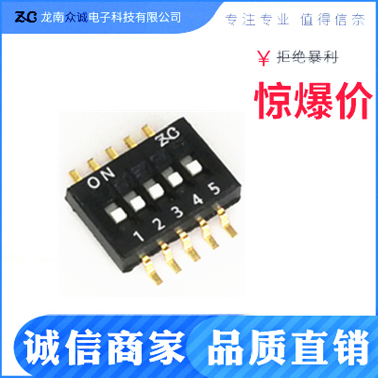DSHP05SSGER电子玩具指拨开关 拨动开关 琴键式编码开关