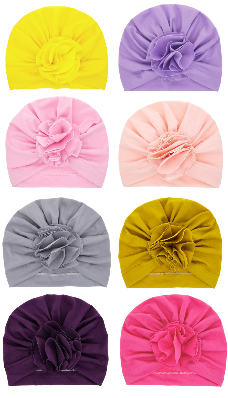 Children's Handmade Flower Hats Petals Fetal Caps Hedging Caps Wholesale display picture 6