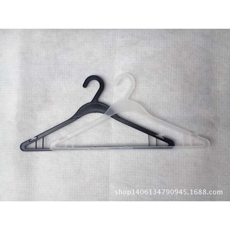 白色一次性塑料衣架酒店用品衣架加强型衣架干洗店服装厂家直销|ms