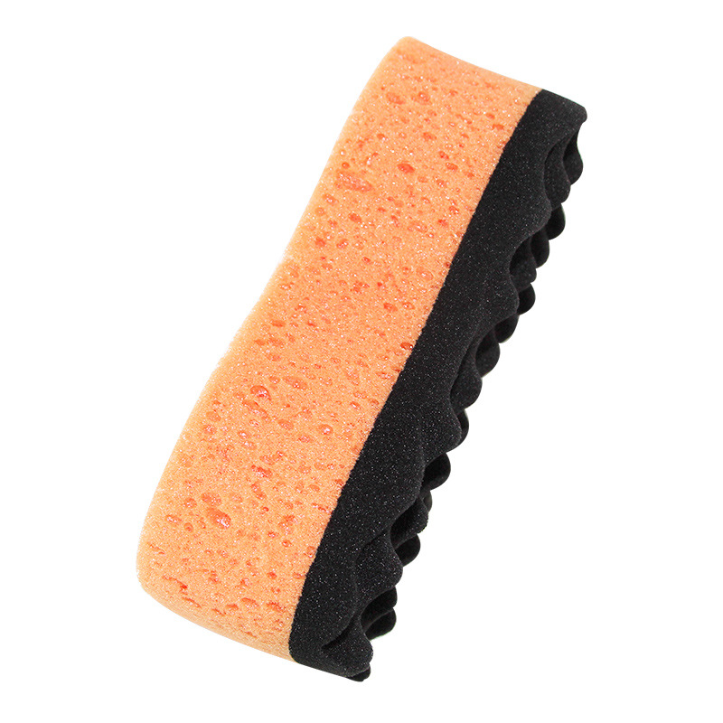 双色波浪8字海藻绵 洗车海绵 珊瑚海绵 蜂窝汽车海绵  厂家批发