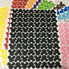 88片裝跨境專供卡通米老鼠牆貼兒童房裝飾標籤 可移除INS