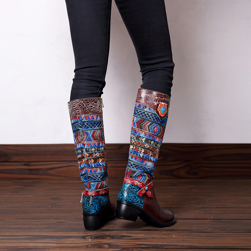 Bottes femme en En cuir - Ref 3354932 Image 4