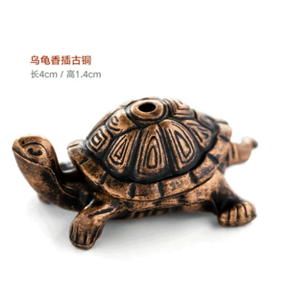 Turtle incense inserted bronze