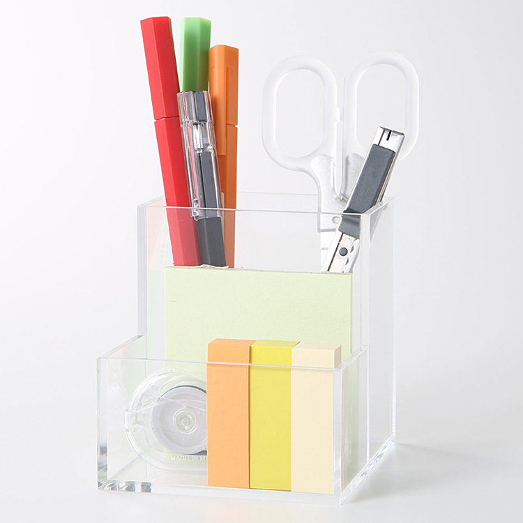 亚克力透明盒子 桌面办公室文具收纳展示盒