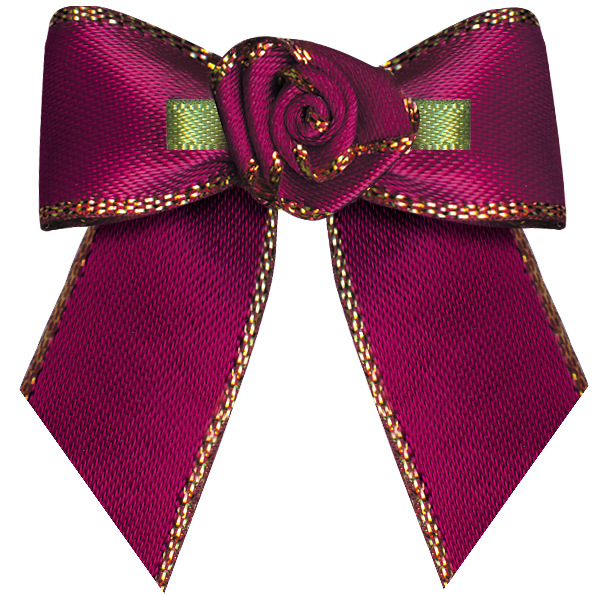 Yao Ming hecho a mano cinta arco regalo caja de joyería arco terminado ropa horquilla decoración estante de tres puntos nudo