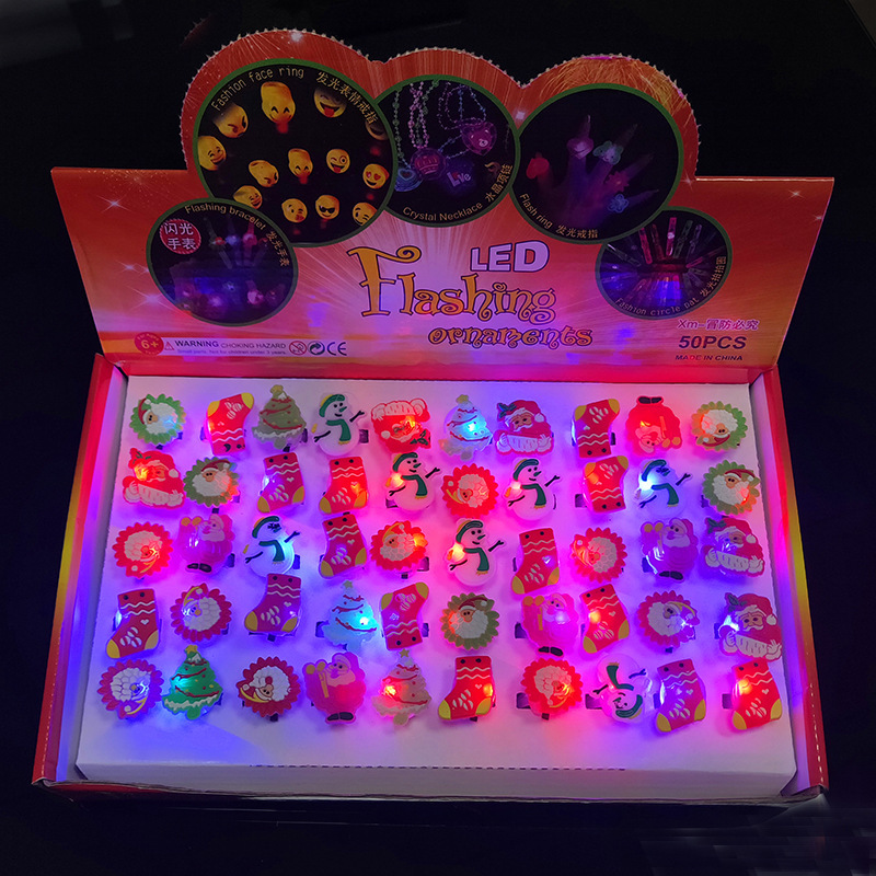 帮手描述图:闪光软胶戒指 发光戒指 发光手指灯 闪光手指灯圣