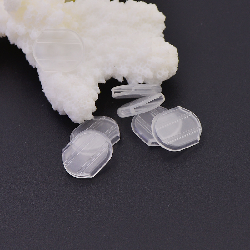 Manufactor goods in stock Earrings Rubber pad Frog clip transparent Cushion silica gel non-slip mat Earring Accessories