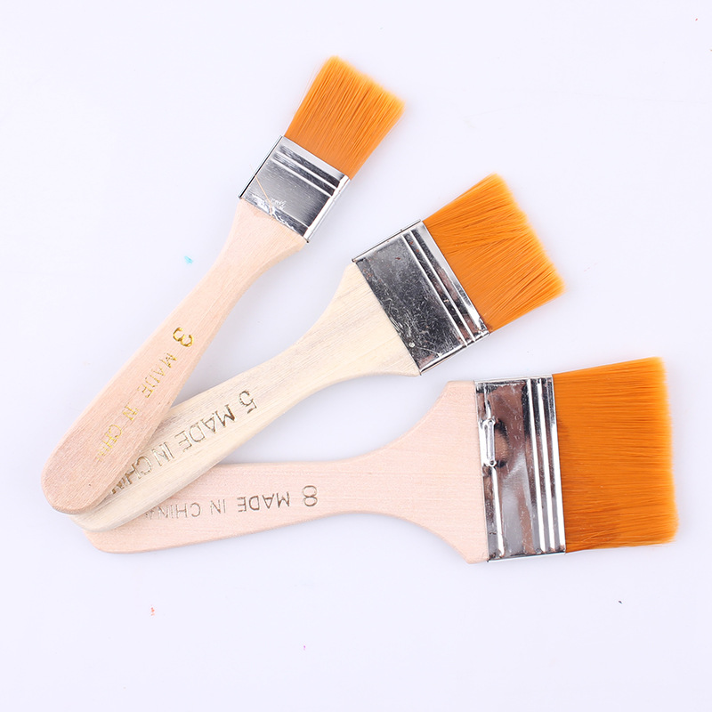 Cepillo de pintura al óleo de lana de nylon gouache pincel de pintura de acuarela arte acrílico pintura de pared pincel pintado a mano cepillo de fila bricolaje