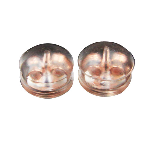 G18K rubber-coated ear plugs, silver ear plugs, tremella ear plugs, tremella back caps, tremella buckles, ear plugs, silver jewelry, glue ear plugs